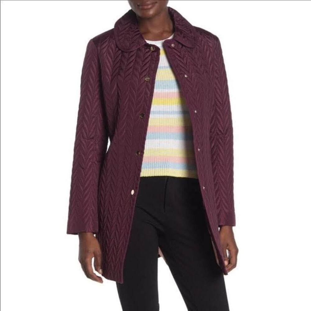 NWT‎ Kate Spade Purple Quilted Puffer Jacket Medium
